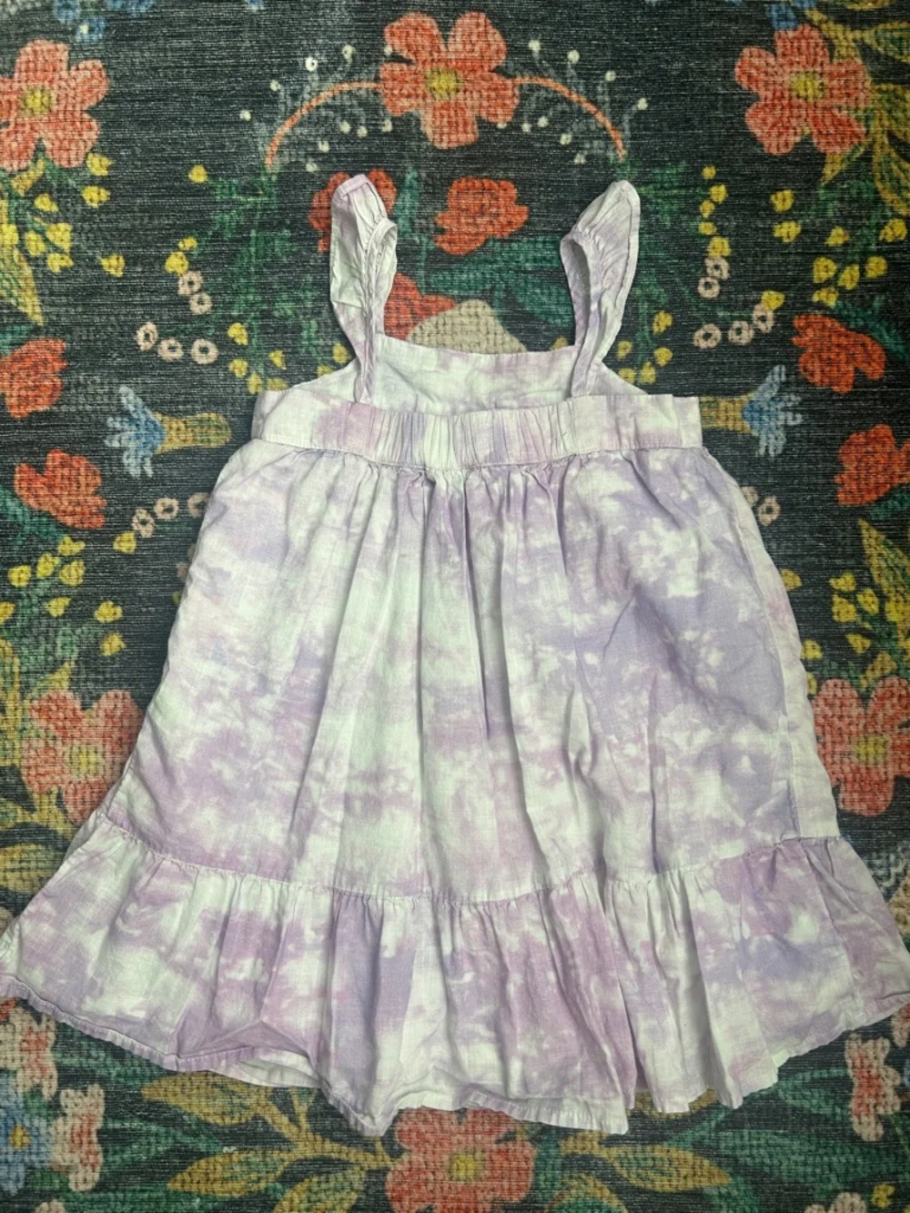 Gap Purple Tie Dye Ruffle Sundress, Size 3T